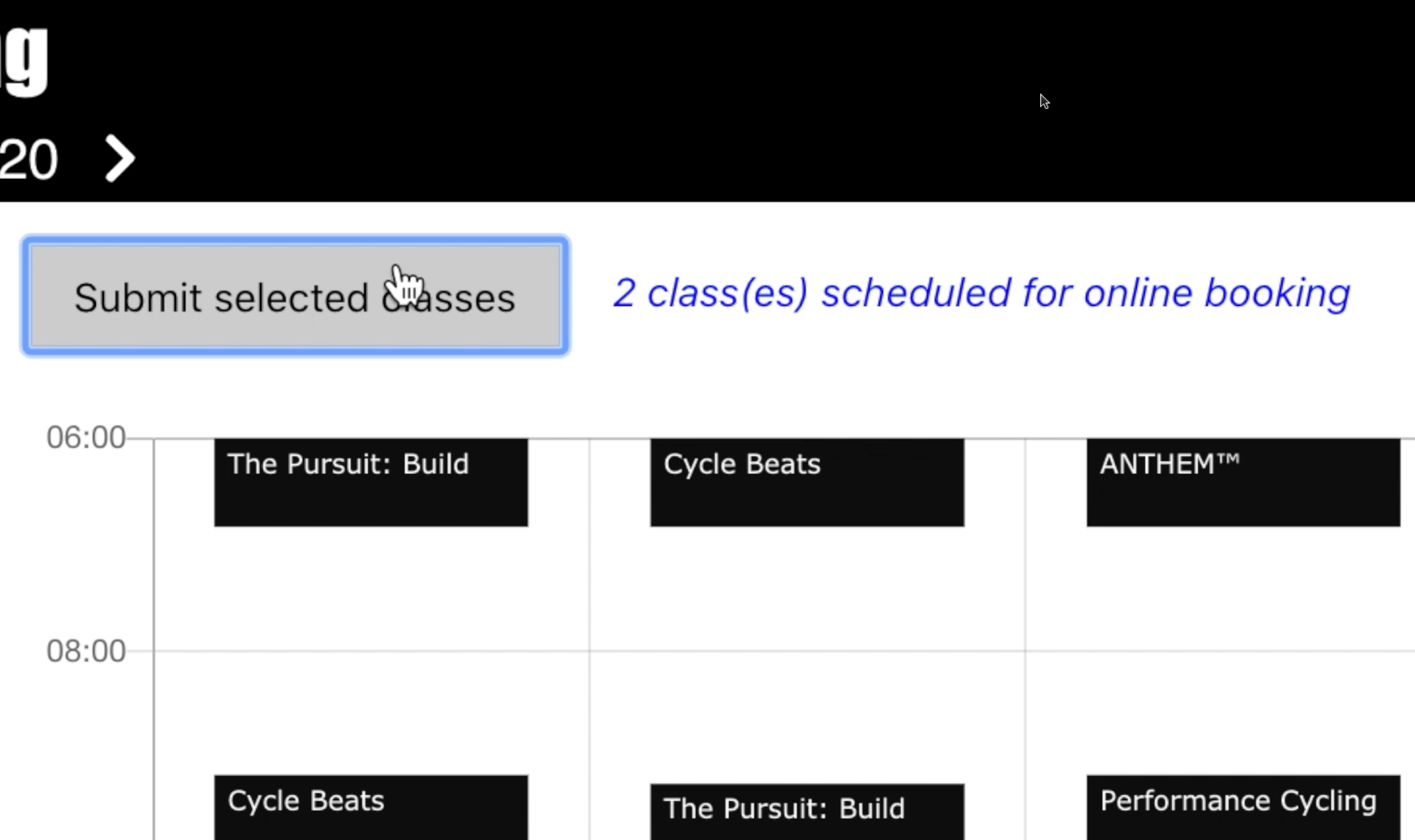 Schedule classes